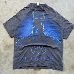 Vintage made in USA grail Batman the dark night 1997 AOP promo tee XL